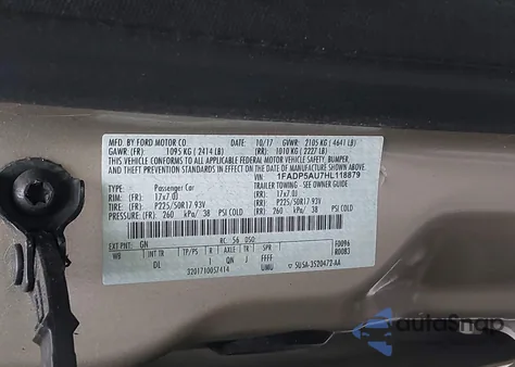 2017 Ford C-Max Hybrid Se z USA, uszkodzony, nr VIN 1FADP5AU7HL118879
